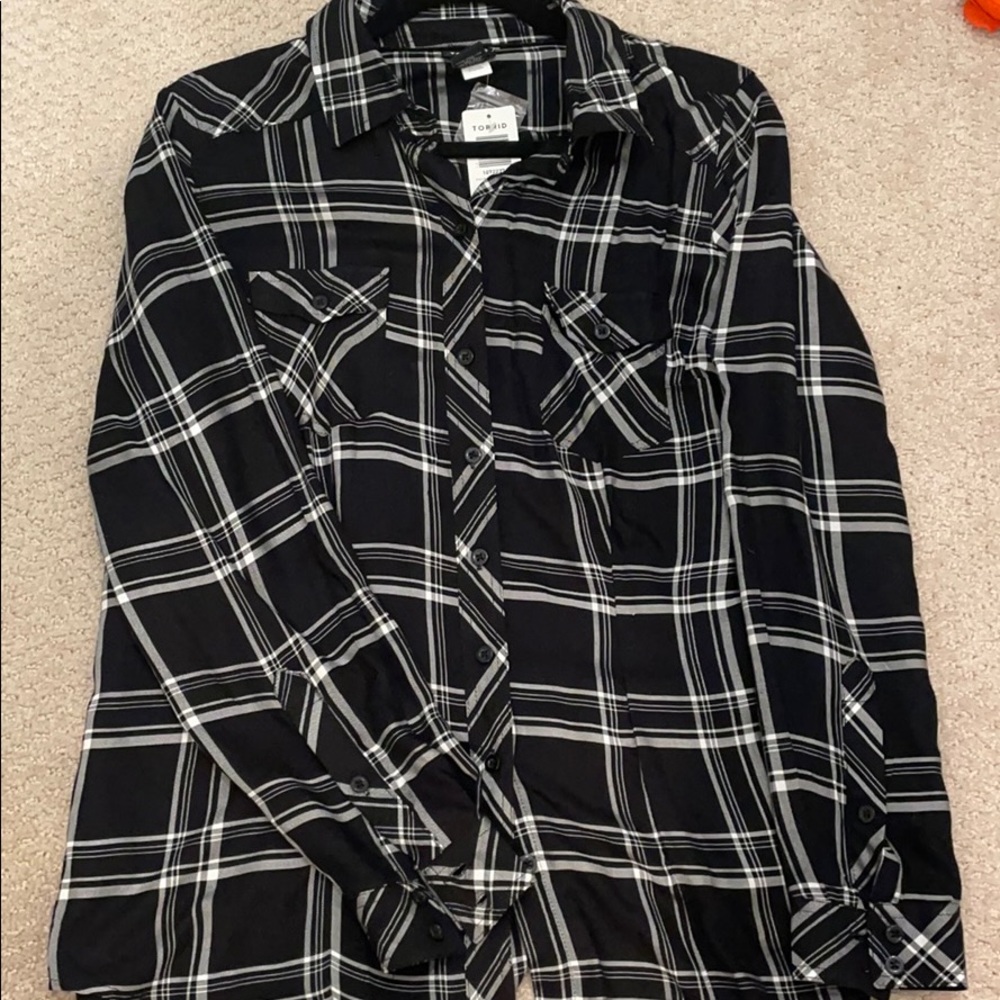 Torrid Plaid Button Down